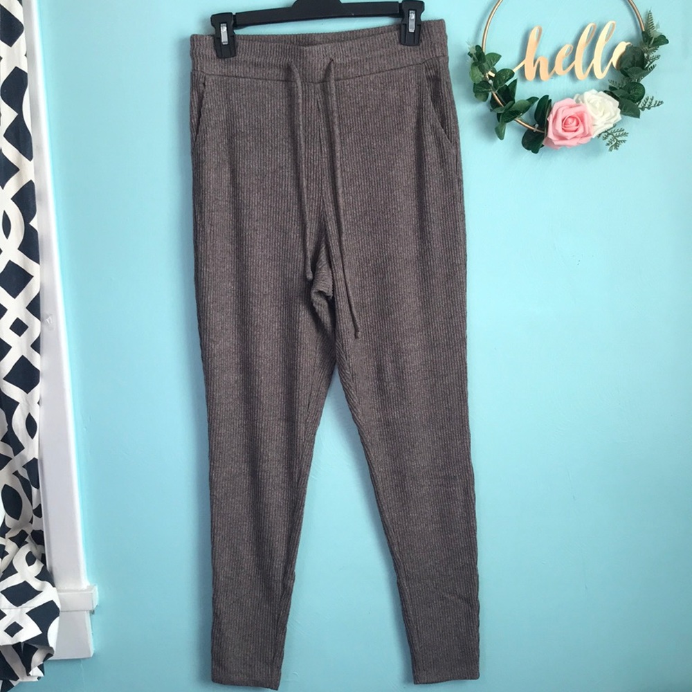 Express Soft Ribbed Lounge Pants